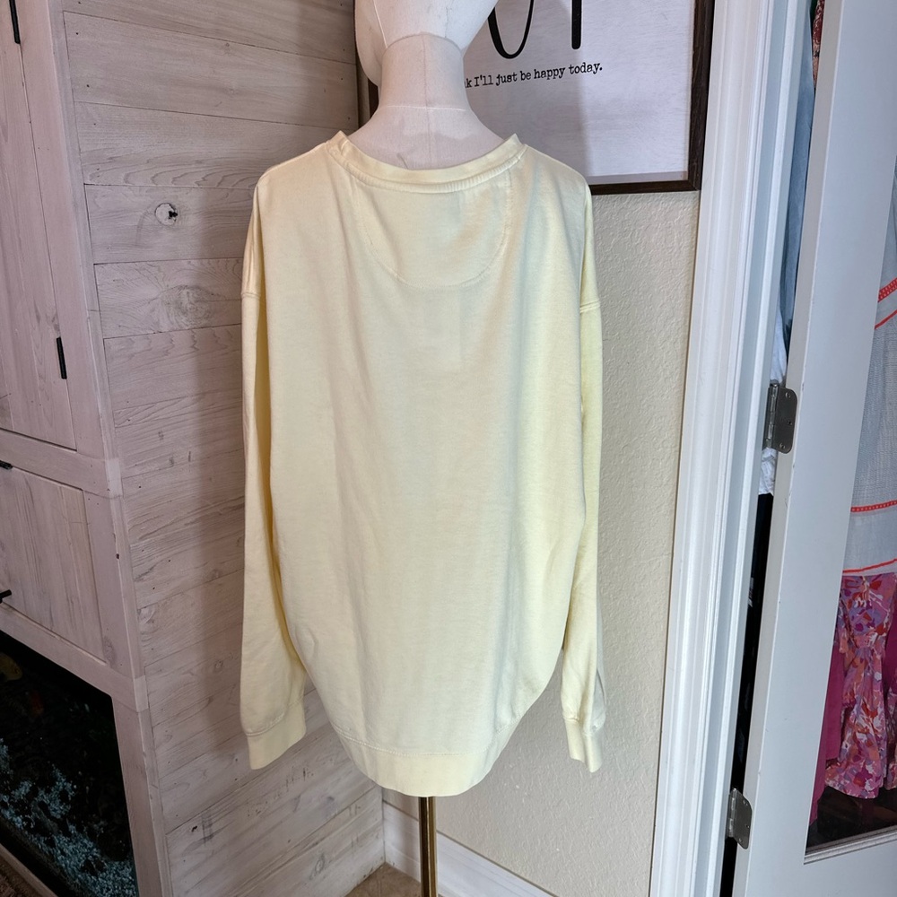Beach outfitters SZ XL NWT men’s unisex Sanabel island pale yellow sweatshirt - Picture 4 of 12